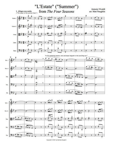 "Summer" from The Four Seasons (Antonio Vivaldi)