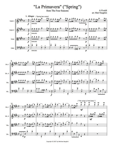 "Spring" from The Four Seasons (Antonio Vivaldi)