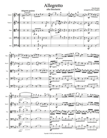 Allegretto in the Style of Boccherini (Fritz Kreisler)