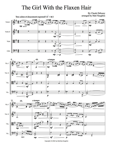 "The Girl With the Flaxen Hair" (Claude Debussy)