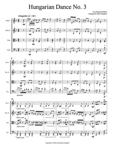Hungarian Dance No. 3 (Johannes Brahms)