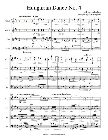 Hungarian Dance No. 4 (Johannes Brahms)
