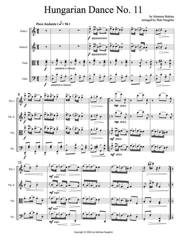 Hungarian Dance No. 11 (Johannes Brahms)