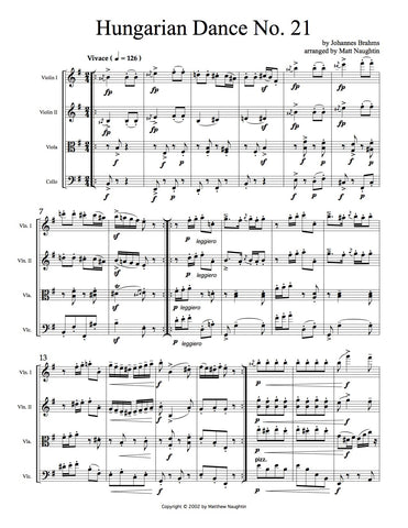 Hungarian Dance No. 21 (Johannes Brahms)