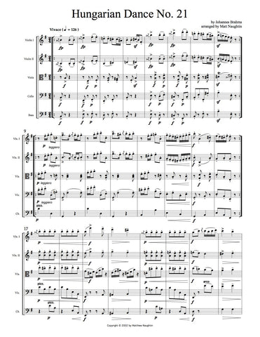 Hungarian Dance No. 21 (Johannes Brahms)