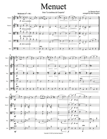 Menuet from "Le tombeau de Couperin" (Maurice Ravel)