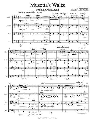 "Musetta's Waltz" from "La Bohème" (Giacomo Puccini)