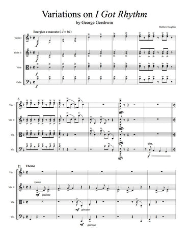 Variations on "I Got Rhythm" (George Gershwin)