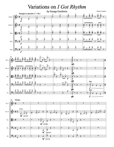 Variations on "I Got Rhythm" (George Gershwin)
