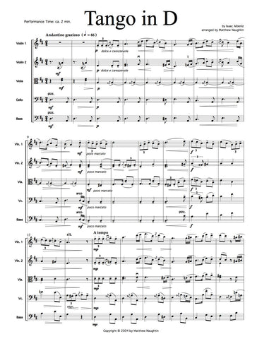 Tango in D (Isaac Albeniz)