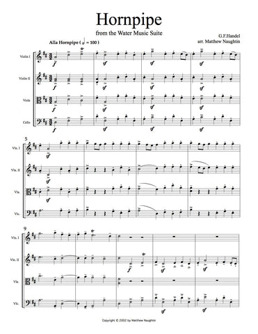 Hornpipe from the "Water Music" Suite (G. F. Handel)