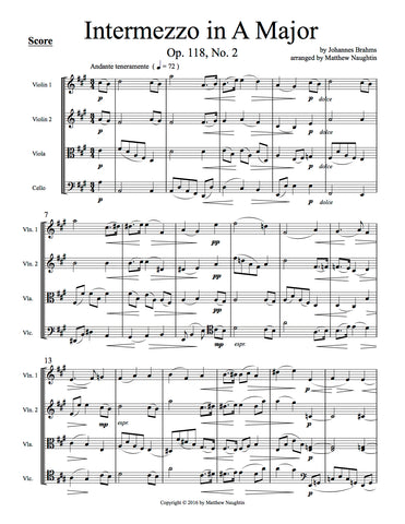 Intermezzo in A (Brahms)