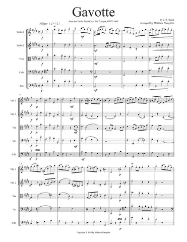 Gavotte from the Partita in E major (Bach)