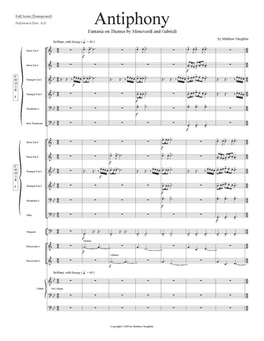 Antiphony: Fantasia on Themes by Moneverdi and Gabrieli