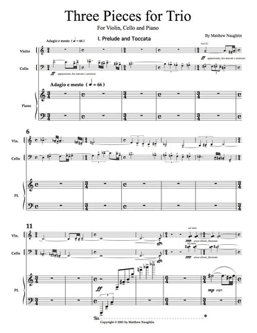 Three Pieces for Trio (Matthew Naughtin)